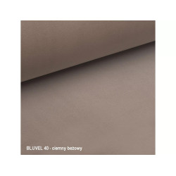 FOTEL ELITE 1 VELVET C.BEŻ BLUVEL 40 / WENGE