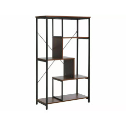 REGAŁ NET B CIEMNY ORZECH/CZARNY