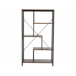 REGAŁ NET B CIEMNY ORZECH/CZARNY