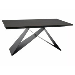 STÓŁ WESTIN CERAMIC BRĄZ OSSIDO BRUNO / CZARNY MAT (160-240)X90