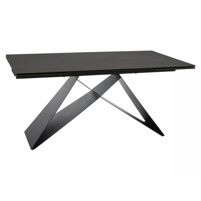 STÓŁ WESTIN CERAMIC BRĄZ OSSIDO BRUNO / CZARNY MAT (160-240)X90