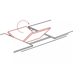 STÓŁ GASTON BIAŁY EFEKT MARMURU/CZARNY MAT 100(135)X100