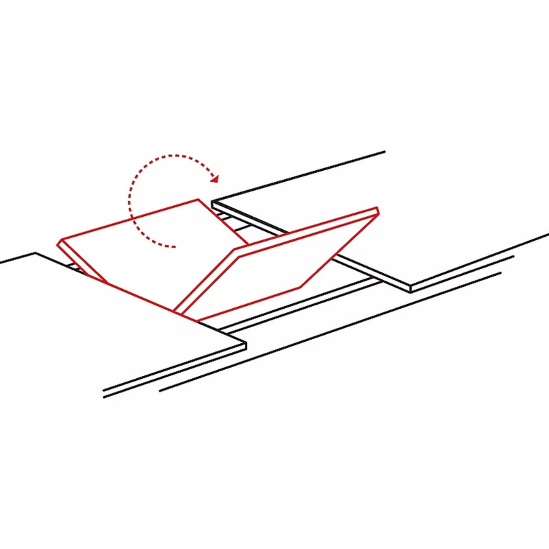 STÓŁ GASTON BIAŁY EFEKT MARMURU/CZARNY MAT 100(135)X100