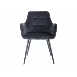 KRZESŁO LEMON VELVET CZARNY STELAŻ/CZARNY BLUVEL 19