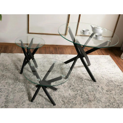 ŁAWA AGIS A TRANSPARENTNY/CZARNY FI60X45