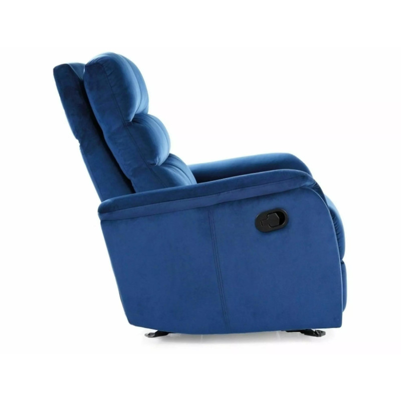 FOTEL ROZKŁADANY JOWISZ VELVET GRANATOWY BLUVEL 86