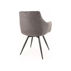 KRZESŁO BALLO BREGO STELAŻ CZARNY / CIEMNY SZARY 18