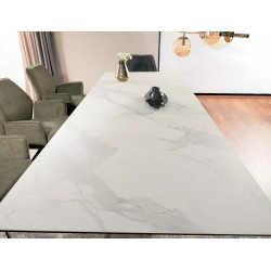 STÓŁ BONUCCI CERAMIC BIAŁY STATUARIO VENATO /ORZECH (200-250)X98