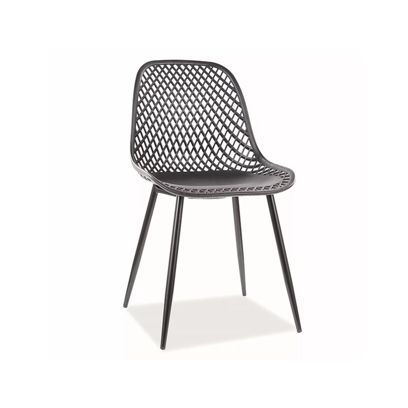 KRZESŁO CORRAL A CZARNY STELAŻ / CZARNY