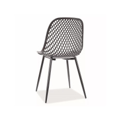 KRZESŁO CORRAL A CZARNY STELAŻ / CZARNY