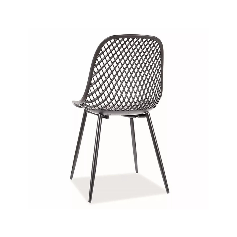 KRZESŁO CORRAL A CZARNY STELAŻ / CZARNY