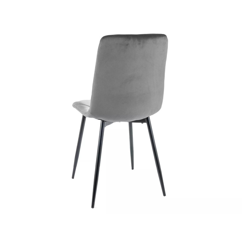 KRZESŁO TOM VELVET CZARNY STELAŻ/SZARY BLUVEL 14