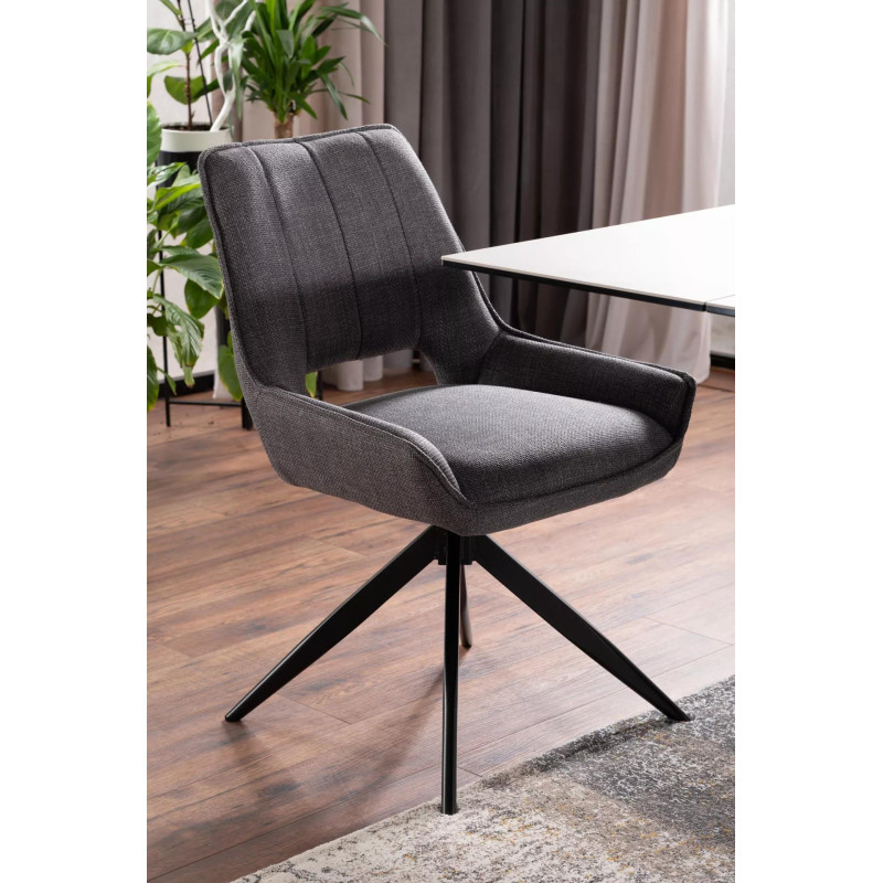 STÓŁ PETERSON CERAMIC BIAŁY STATUARIO VENATO/ CZARNY MAT (160-240)X90