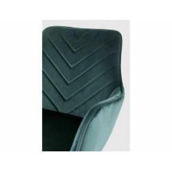 KRZESŁO FIG VELVET CZARNY STELAŻ/ZIELONY BLUVEL 78