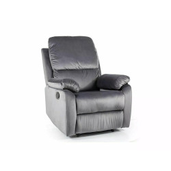 FOTEL ROZKŁADANY SPENCER 1 VELVET SZARY BLUVEL 14
