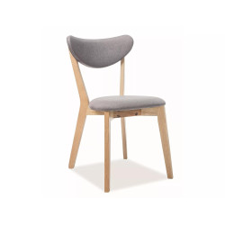 KRZESŁO BRANDO DĄB/SZARY TAP. 130
