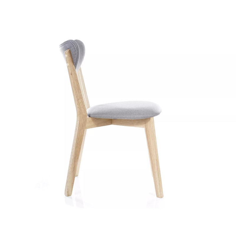 KRZESŁO BRANDO DĄB/SZARY TAP. 130