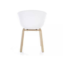 Nowoczesne krzesło Ego kolor dąb/biały