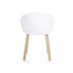 Nowoczesne krzesło Ego kolor dąb/biały
