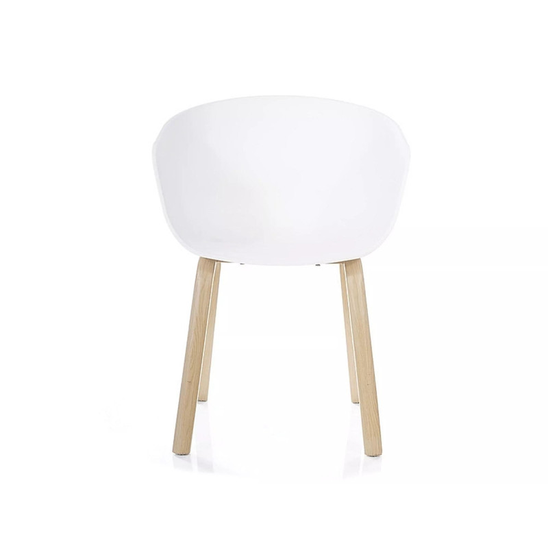 Nowoczesne krzesło Ego kolor dąb/biały