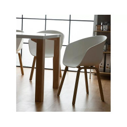 Nowoczesne krzesło Ego kolor dąb/biały