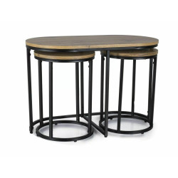 ŁAWA TWIX DĄB ARTISAN/CZARNY (ZESTAW) ŁAWA TWIX DĄB ARTISAN/CZARNY (ZESTAW)