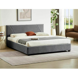 ŁÓŻKO COLUMBIA VELVET 160X200 KOLOR SZARY TAP.192 ŁÓŻKO COLUMBIA VELVET 160X200 KOLOR SZARY TAP.192