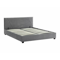 ŁÓŻKO COLUMBIA VELVET 160X200 KOLOR SZARY TAP.192 ŁÓŻKO COLUMBIA VELVET 160X200 KOLOR SZARY TAP.192