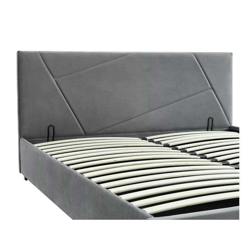 ŁÓŻKO COLUMBIA VELVET 160X200 KOLOR SZARY TAP.192