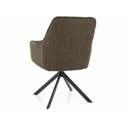 KRZESŁO METRO BJORN CZARNY STELAŻ/OLIWKA 77