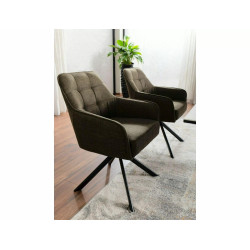 KRZESŁO METRO BJORN CZARNY STELAŻ/OLIWKA 77