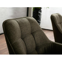 KRZESŁO METRO BJORN CZARNY STELAŻ/OLIWKA 77