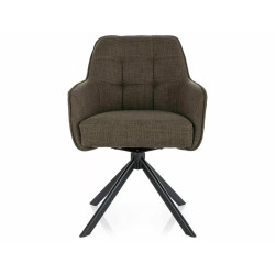 KRZESŁO METRO BJORN CZARNY STELAŻ/OLIWKA 77