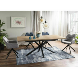 Krzesło obrotowe Remo Brego czarny stelaż/granatowy 86