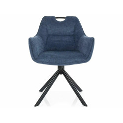 Krzesło obrotowe Remo Brego czarny stelaż/granatowy 86
