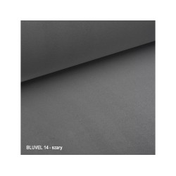 FOTEL CAMELLIA 1 VELVET SZARY BLUVEL 14/ZŁOTY