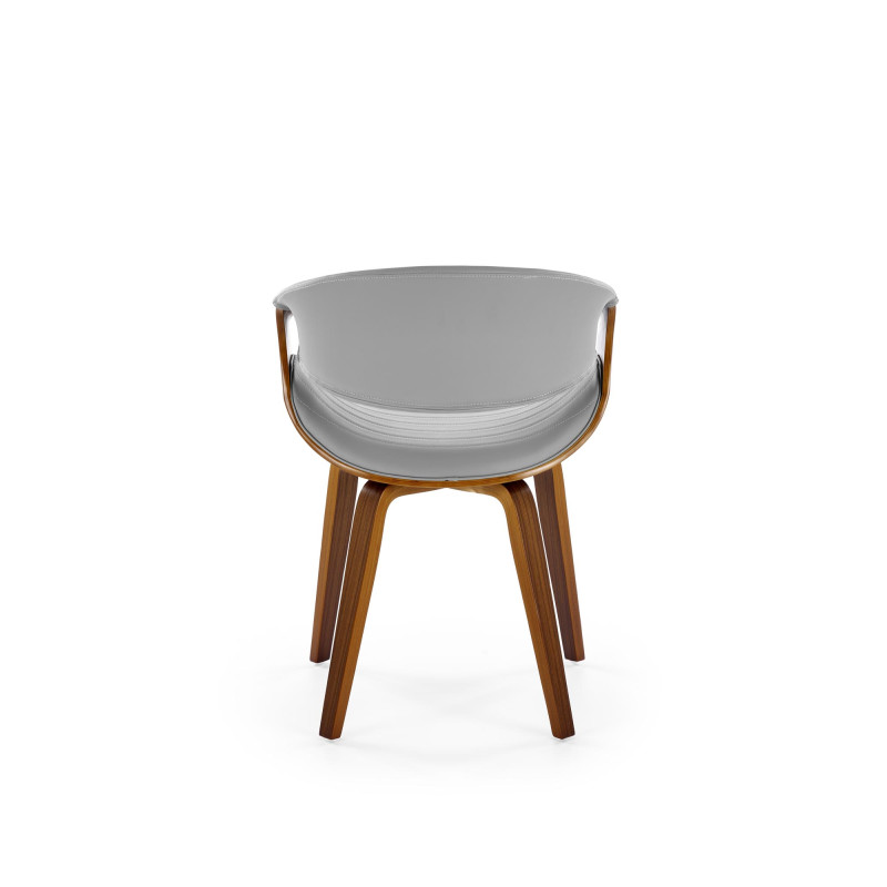 Krzesło z giętego drewna Earth popielaty/orzechowy