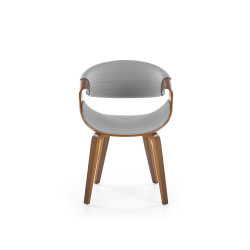Krzesło z giętego drewna Earth popielaty/orzechowy