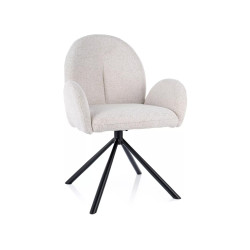 KRZESŁO PLANET RAVEN CZARNY STELAŻ/BEŻ 22