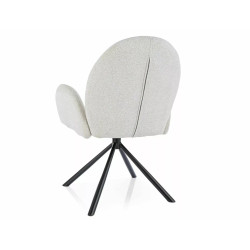 KRZESŁO PLANET RAVEN CZARNY STELAŻ/BEŻ 22