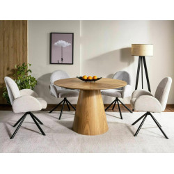 KRZESŁO PLANET RAVEN CZARNY STELAŻ/BEŻ 22