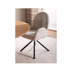 KRZESŁO PLANET RAVEN CZARNY STELAŻ/BEŻ 22