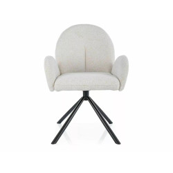 KRZESŁO PLANET RAVEN CZARNY STELAŻ/BEŻ 22