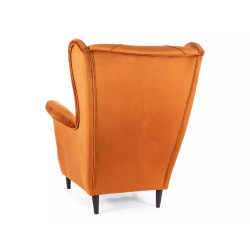 FOTEL LADY VELVET CYNAMON BLUVEL 4215 / WENGE