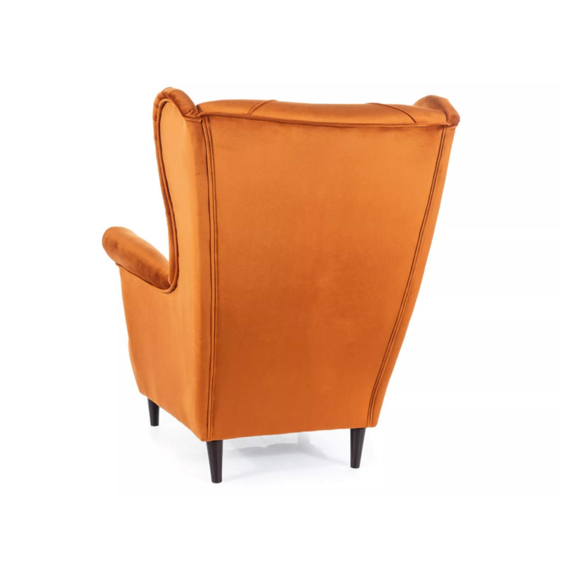 FOTEL LADY VELVET CYNAMON BLUVEL 4215 / WENGE