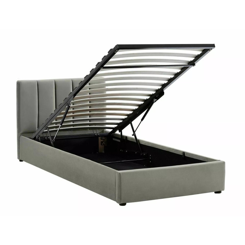 ŁÓŻKO MONTREAL VELVET 90X200 KOLOR SZARY TAP. 192 ŁÓŻKO MONTREAL VELVET 90X200 KOLOR SZARY TAP. 192