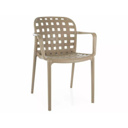 Krzesło Strip II z podłokietnikami beżowe