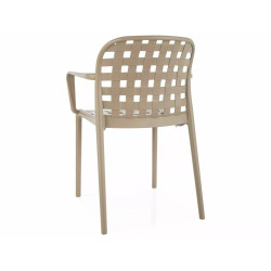 Krzesło Strip II z podłokietnikami beżowe