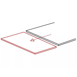 STÓŁ GD082 BIAŁY EFEKT MARMURU/CZARNY MAT 80(131)x80