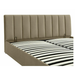 ŁÓŻKO MONTREAL VELVET 140X200 KOLOR BEŻ BLUVEL 28